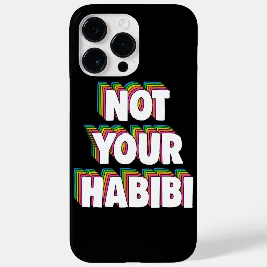Niet je Habibi Case-Mate iPhone Case (Achterkant)