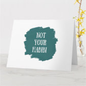 Niet je Habibi Kaart (Gele Bloem)
