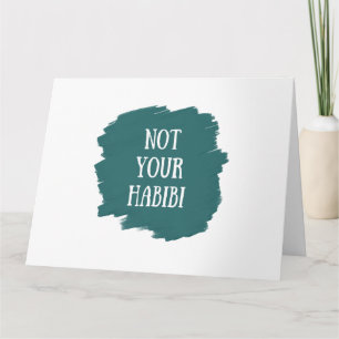 Niet je Habibi Kaart