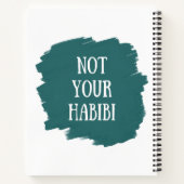 Niet je Habibi Notitieboek (Achterkant)