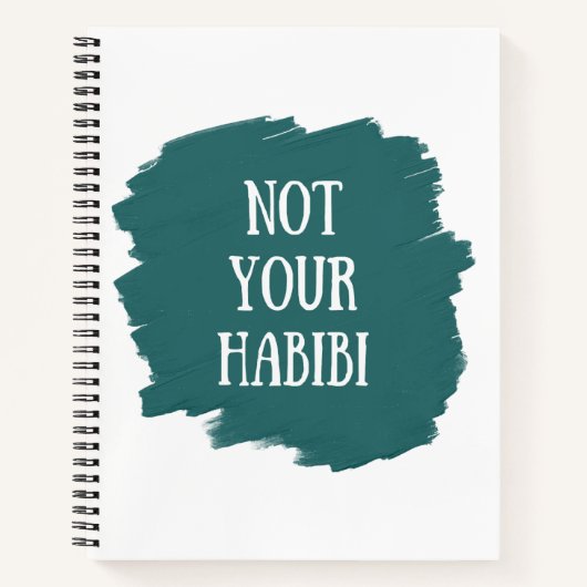 Niet je Habibi Notitieboek (Voorkant)