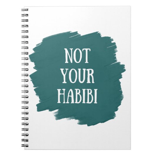 Niet je Habibi Notitieboek (Voorkant)