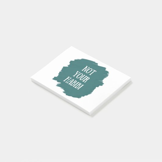 Niet je Habibi Post-it® Notes (Schuin)
