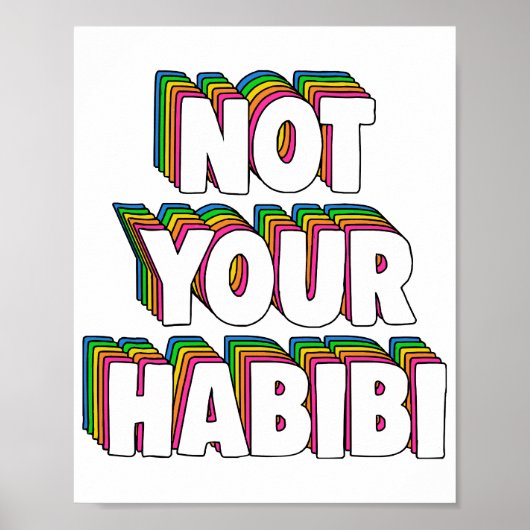 Niet je Habibi Poster (Voorkant)