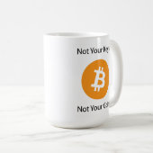 Niet je sleutels, niet je munten koffiemok (Voorkant rechts)