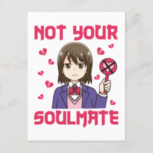 Niet je Soulmate Anti Valentijnsdag Briefkaart