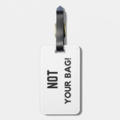 "Niet je tas!" Bagage label (Achterkant verticaal)