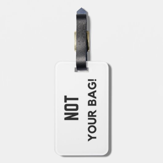 "Niet je tas!" Bagage label (Achterkant verticaal)