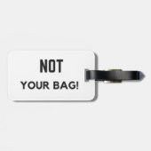 "Niet je tas!" Bagage label (Achterkant horizontaal)