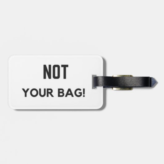 "Niet je tas!" Bagage label (Achterkant horizontaal)