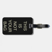 niet je tas rood zwart bagagelabel (Achterkant horizontaal)