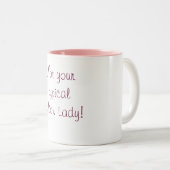 Niet je typische Avon Lady. Tweekleurige Koffiemok (Voorkant rechts)