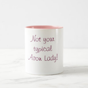 Niet je typische Avon Lady. Tweekleurige Koffiemok