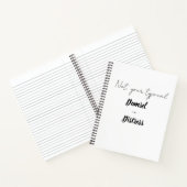 Niet je typische vrouw in nood notitieboek (Binnen)