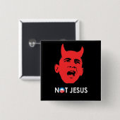 NIET JESUS VIERKANTE BUTTON 5,1 CM (Voorkant /achterkant)