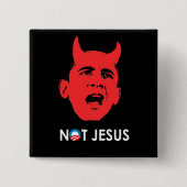 NIET JESUS VIERKANTE BUTTON 5,1 CM (Voorkant)