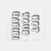 Niet jouw habibi - Grappig Love quote Fleece Deken (Voorkant (Horizontaal))