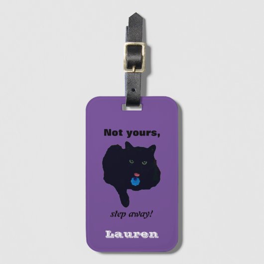 Niet jouw stap weg AcrylBagagelabel Paars Bagagelabel (Voorkant (verticaal))