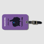 Niet jouw stap weg AcrylBagagelabel Paars Bagagelabel (Voorkant (horizontaal))