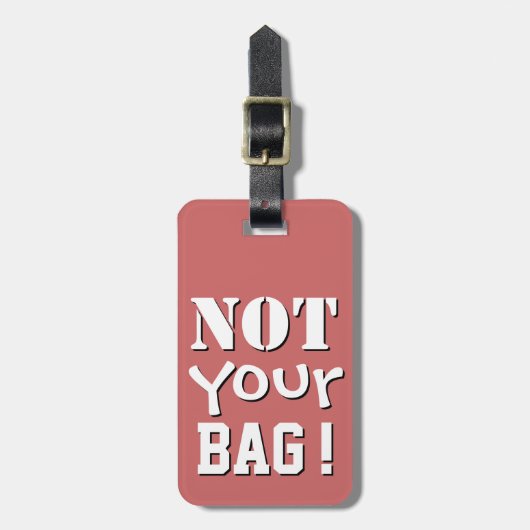 Niet jouw tas bagagelabel (Voorkant verticaal)