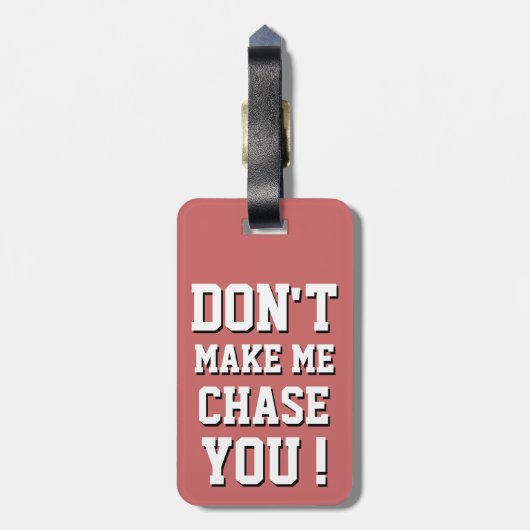 Niet jouw tas bagagelabel (Achterkant verticaal)