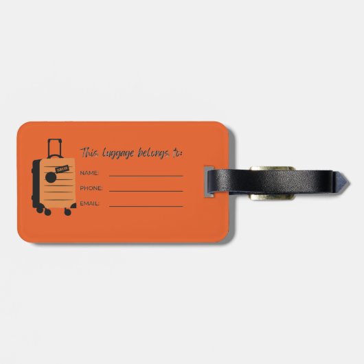 Niet jouw tas. Funny Bagagelabel (Achterkant horizontaal)