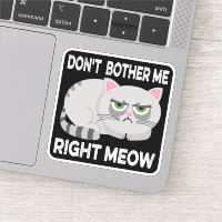 NIET JUISTE MEOW - Grappig Lazy Cat Sticke