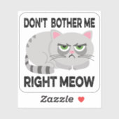 NIET JUISTE MEOW - Grappig Lazy Cat Sticke Sticker (Vel)