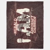 Niet kaal, leger, leger fleece deken (Voorkant)