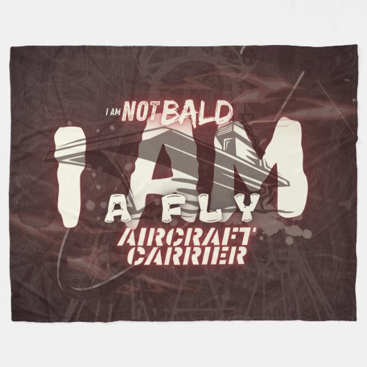 Niet kaal, leger, leger fleece deken (Voorkant (Horizontaal))