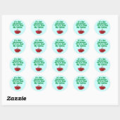 Niet Kerstmis tot koffie Ronde Sticker (Vel)