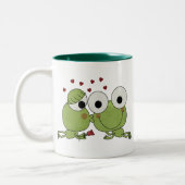 Niet kikken-en de Kiss Valentijn Gifts. Tweekleurige Koffiemok (Links)