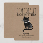 Niet Kitten Grappig Bruidsmeisje Uitnodiging (Voorkant / Achterkant)