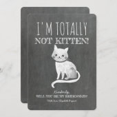 Niet Kitten Grappig Bruidsmeisje Voorstel Kaart (Voorkant / Achterkant)