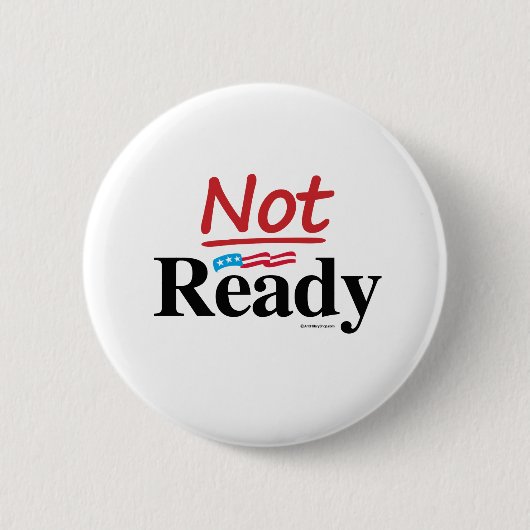 Niet klaar ronde button 5,7 cm (Voorkant)