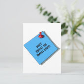 NIET KLEINE STUFF MEMO SCHAKELEN BRIEFKAART (Staand voorkant)