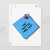 NIET KLEINE STUFF MEMO SCHAKELEN BRIEFKAART (Voorkant / Achterkant)