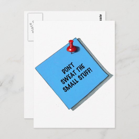 NIET KLEINE STUFF MEMO SCHAKELEN BRIEFKAART (Voorkant / Achterkant)