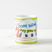 Niet knipperen ze groeien op 2 snelle thema mok ki (Center)