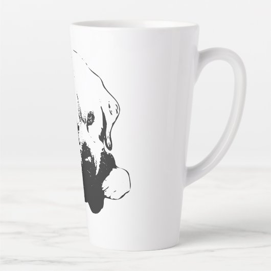 niet-knipperende claim latte mok (Rechts)