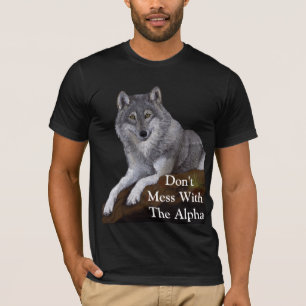 Niet knoeien met Alpha Wolf T-shirt