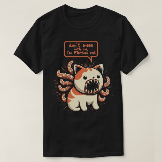 Niet knoeien met de kat t-shirt (Design voorkant)