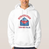 Niet knoeien met de Mailman Humor Hoodie (Voorkant)