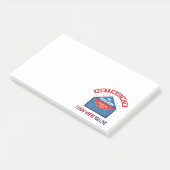 Niet knoeien met de Mailman Humor Post-it® Notes (Schuin)