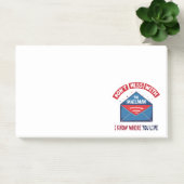 Niet knoeien met de Mailman Humor Post-it® Notes (Kantoor)