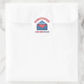 Niet knoeien met de Mailman Humor Ronde Sticker (Tas)