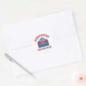 Niet knoeien met de Mailman Humor Ronde Sticker (Envelop)