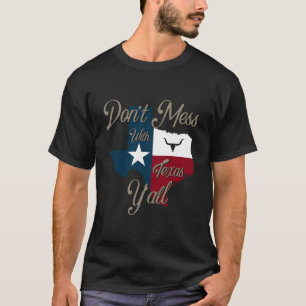 Niet knoeien met de  Texas Pride Longhorn Lone T-shirt