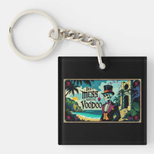 Niet knoeien met de voodoo sleutelhanger