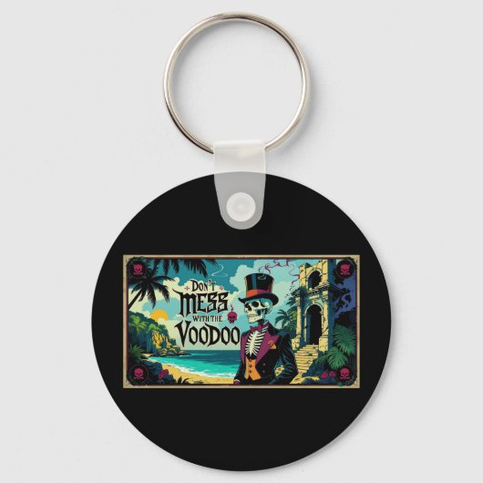 Niet knoeien met de voodoo sleutelhanger (Voorkant)